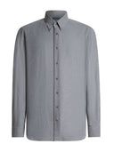 Camicia Uomo Button-Down Grigia