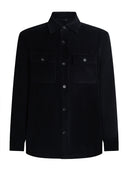 Overshirt Uomo in velluto a coste Nero